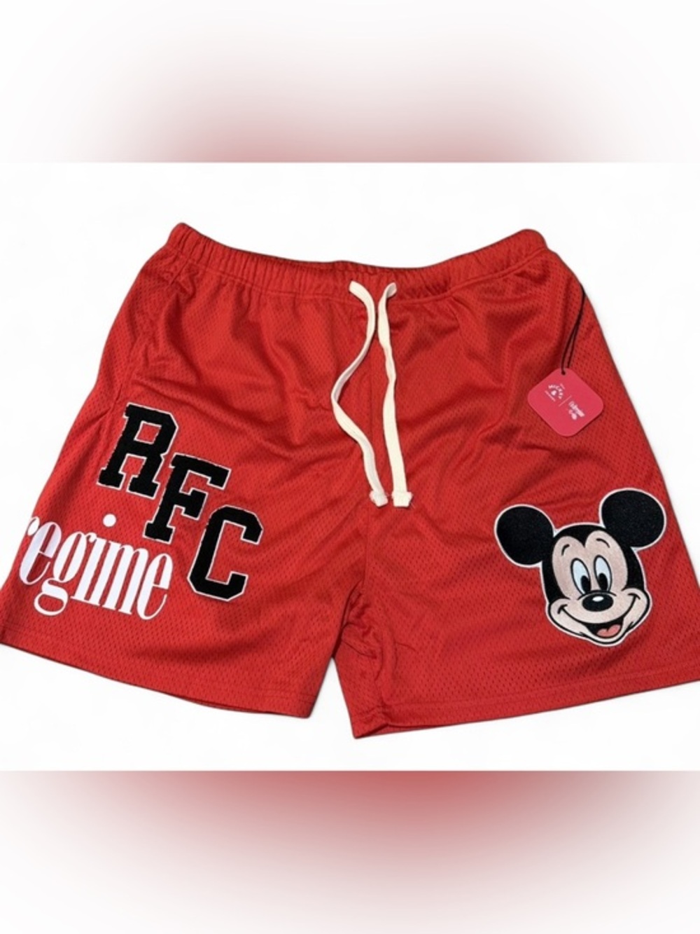 Men's Civil Regime x Mickey Mouse Mesh Shorts Medium New With Tags